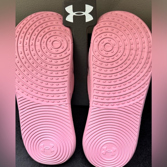 NEW Under Armour Womens Pink Slides - Picture 3 of 4